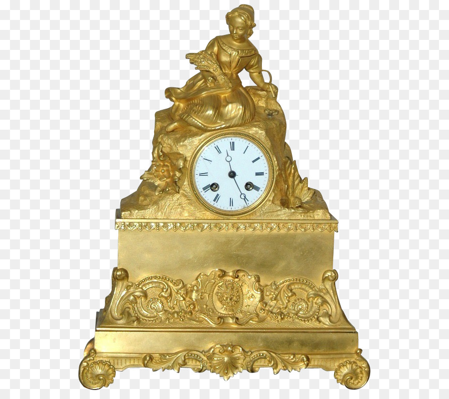 Horloge Dorée，Antique PNG