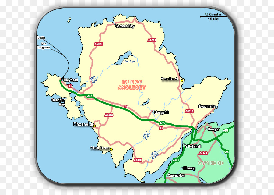 Anglesey，Carte PNG