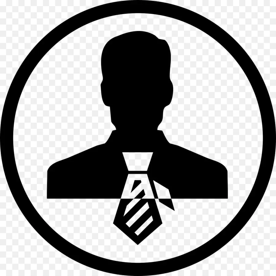 Homme Affaires Silhouette，Cravate PNG