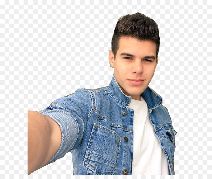 Homme En Veste En Jean，Selfie PNG