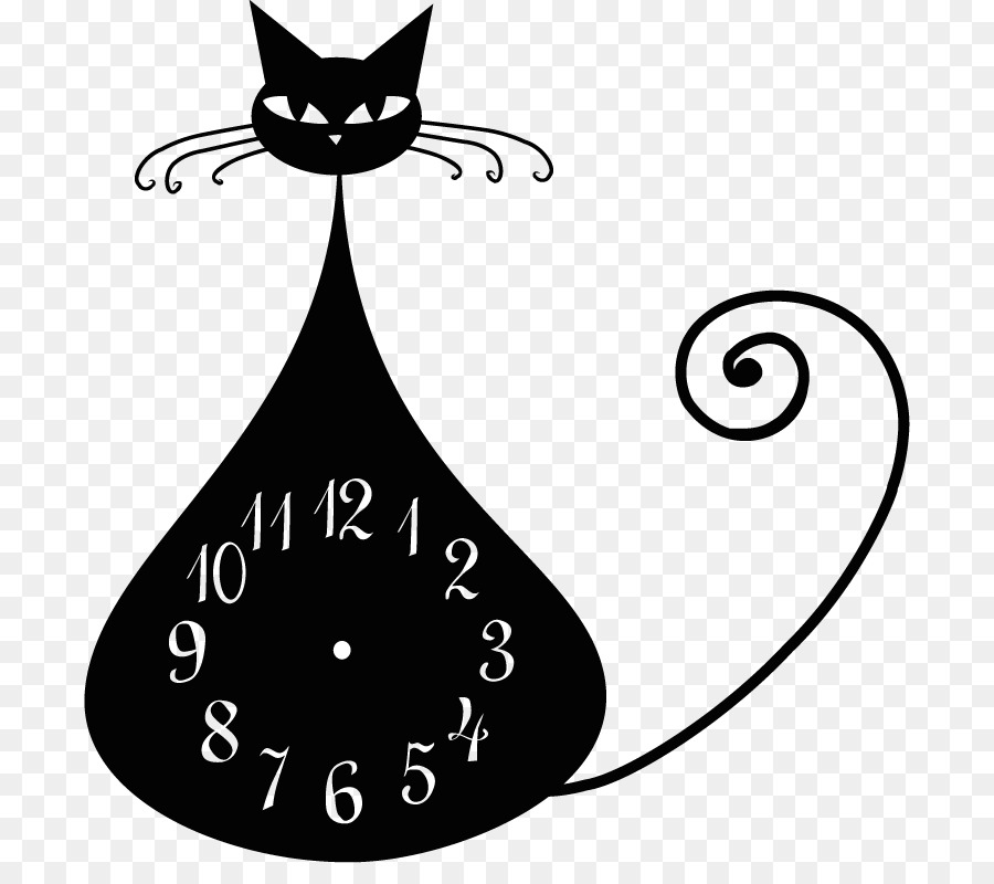 Horloge Chat，Temps PNG