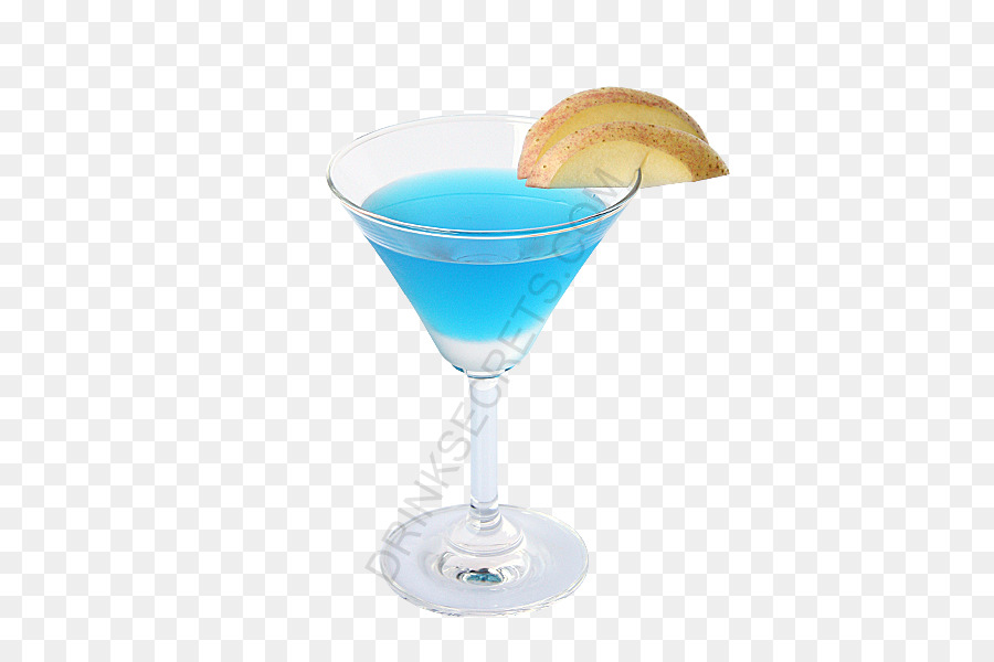 Cocktail Bleu，Verre à Martini PNG