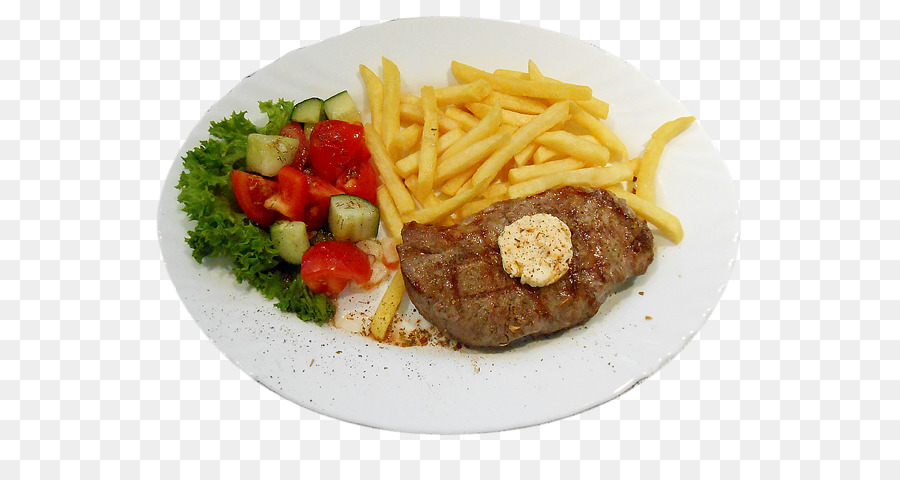 Assiette De Nourriture，Frites PNG