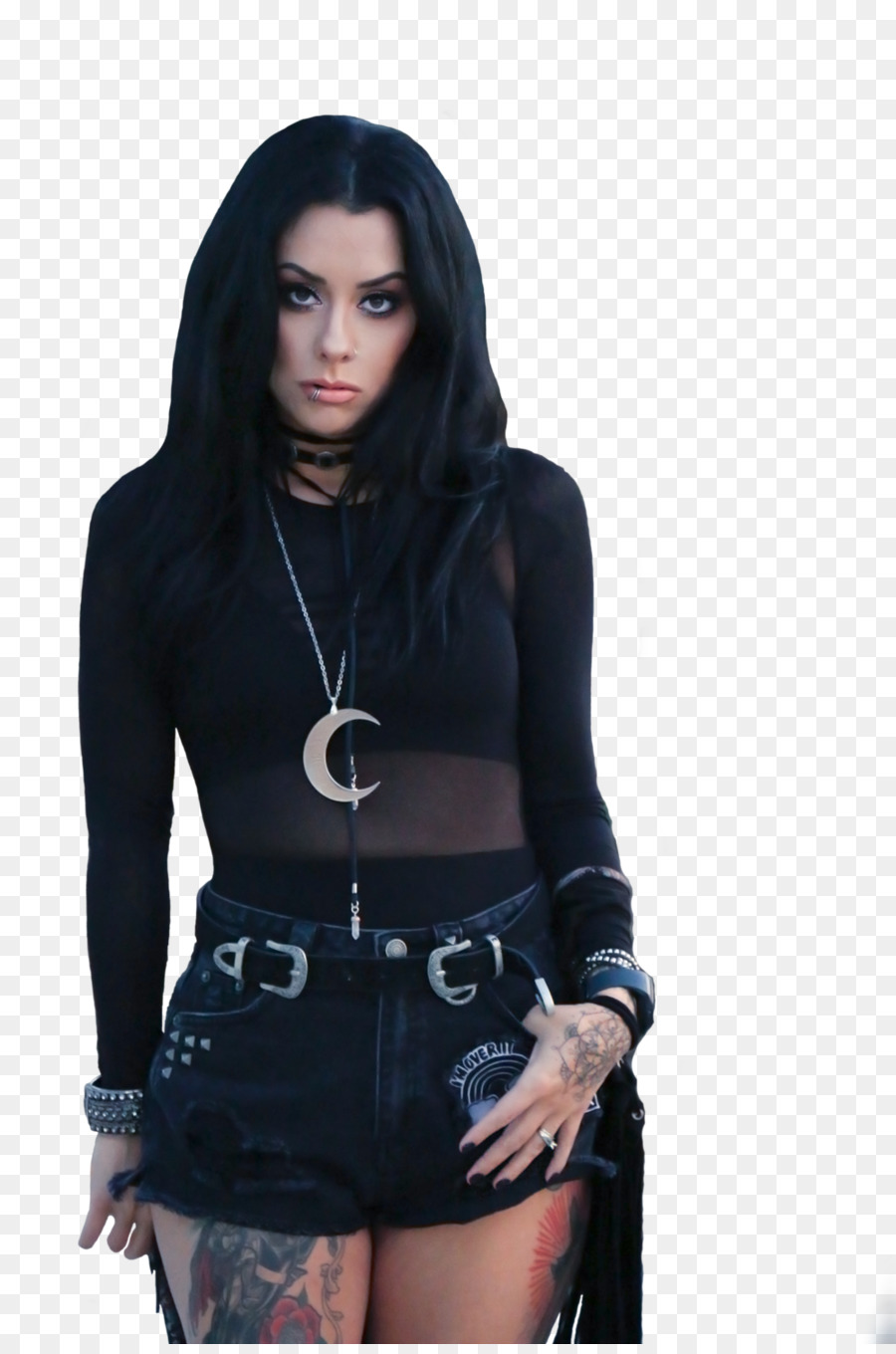 Femme En Tenue Noire，Mode PNG