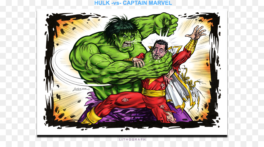 Hulk Contre Le Capitaine Marvel，Lutte PNG