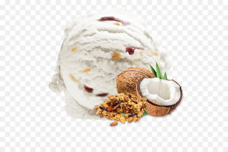 Crème Glacée，Lait De Noix De Coco PNG