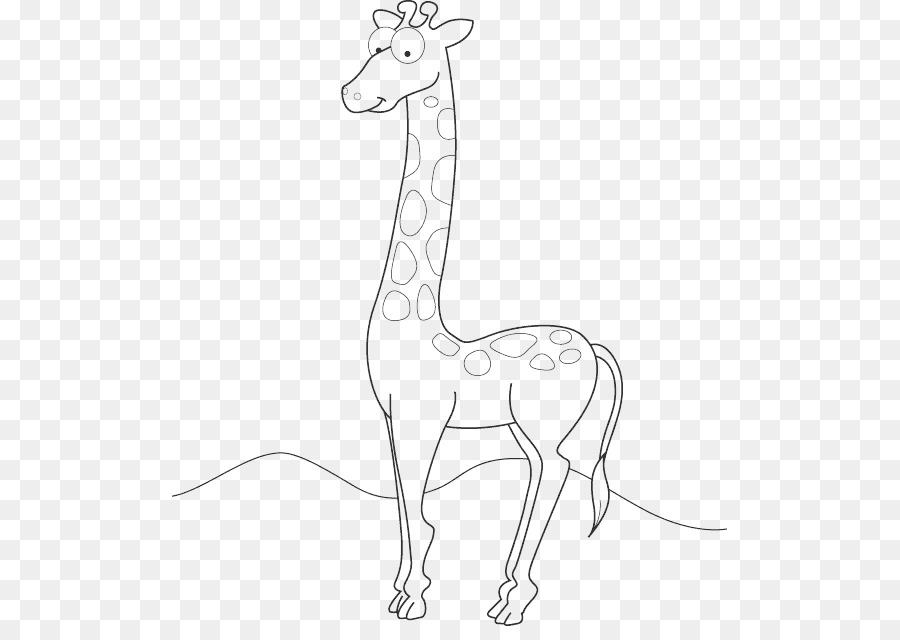 Girafe Violette，Dessin Animé PNG