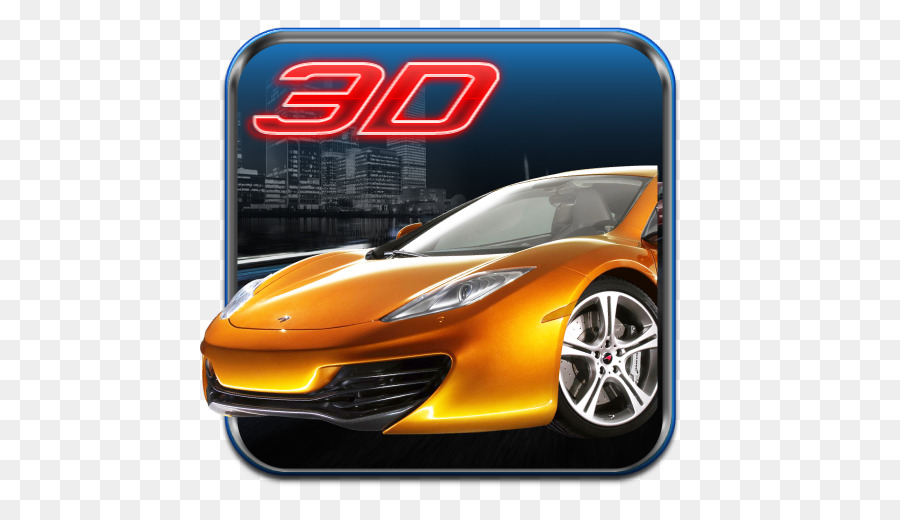 Voiture Orange，3d PNG