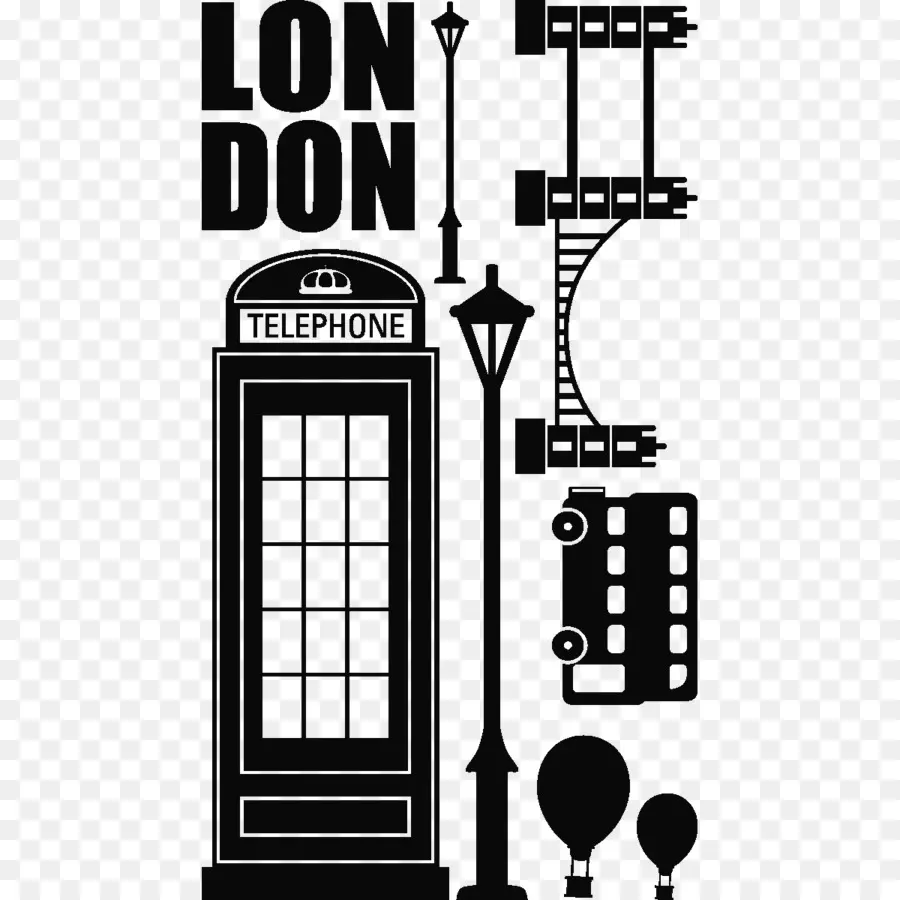 Londres，Cabine Téléphonique PNG