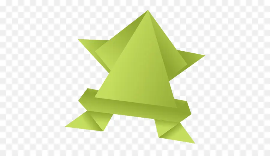 Ruban Vert，Origami PNG