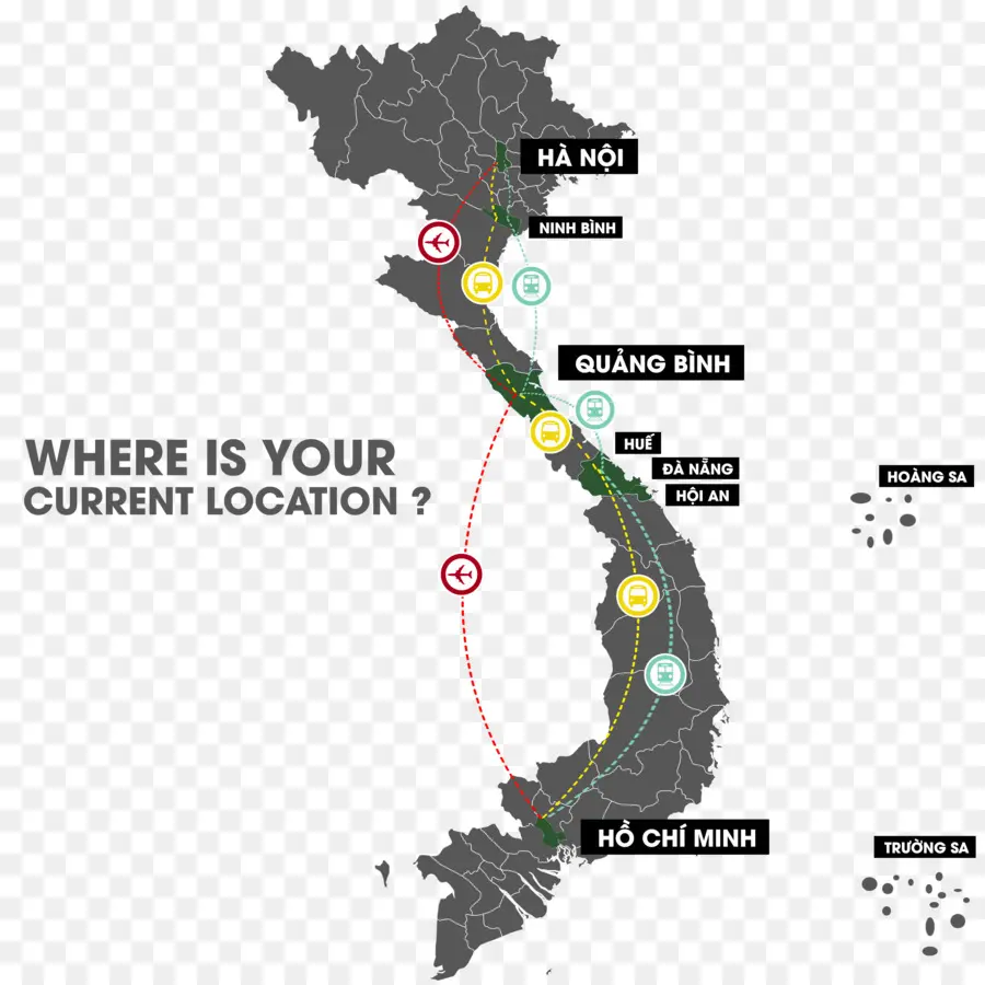 Carte Du Vietnam，Emplacement PNG