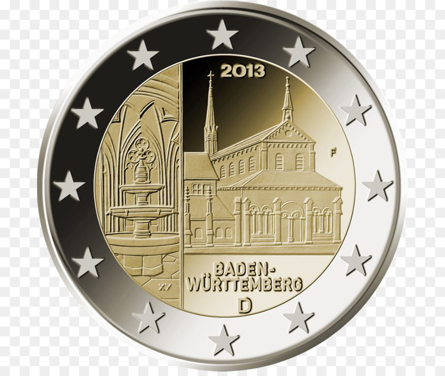 Pièce En Euros，Bade Wurtemberg PNG