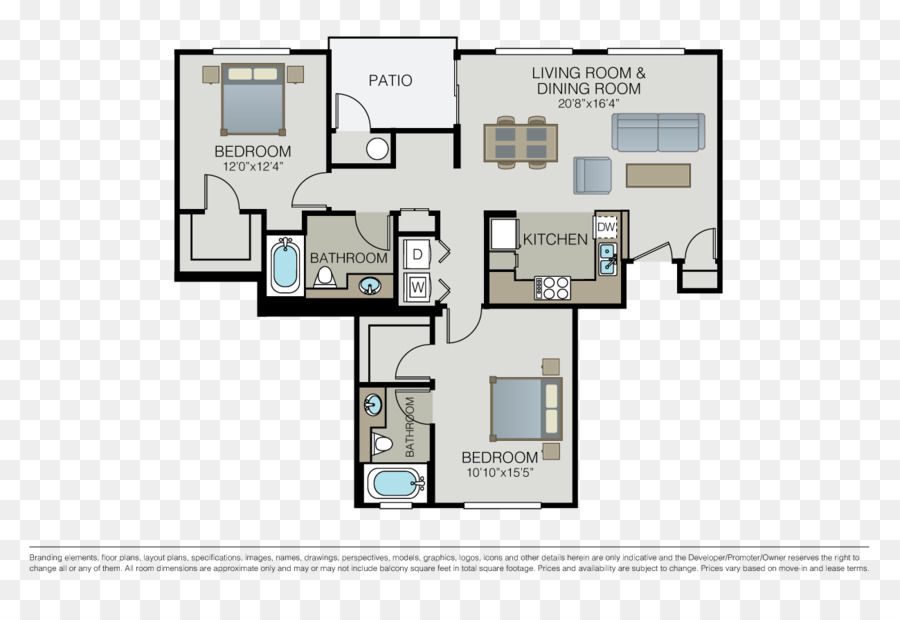 Plan D'étage，Chambres PNG