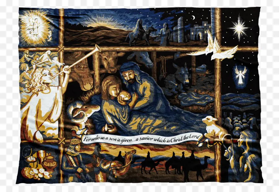 Le Jour De Noël，Scène De La Nativité PNG