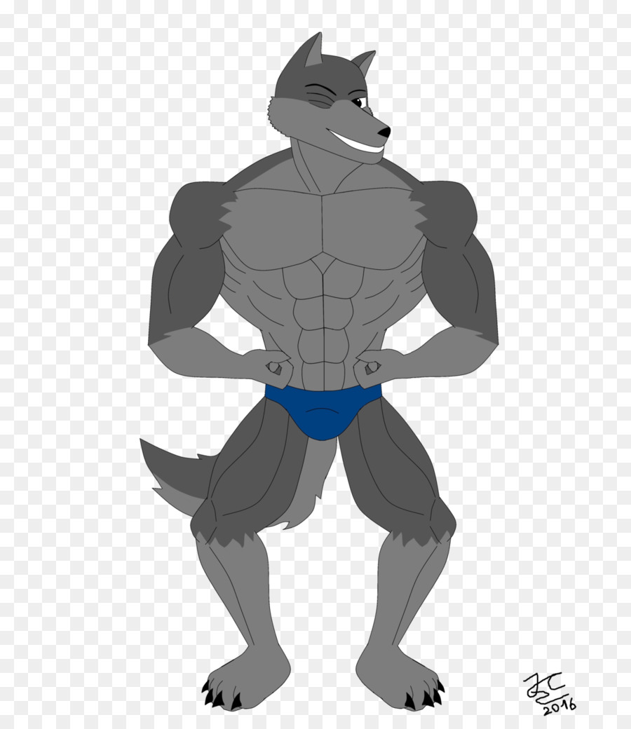 Loup Musclé，Anthropomorphe PNG