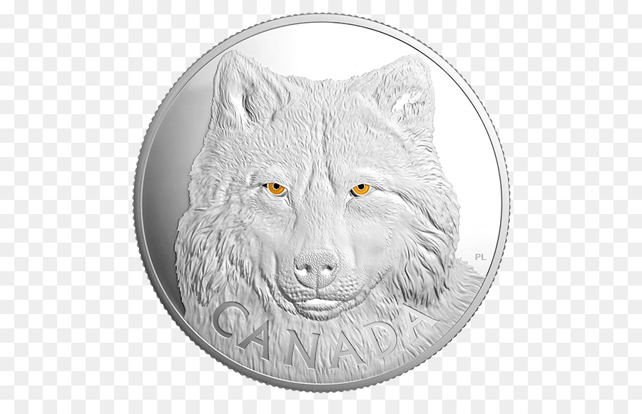 Pièce De Monnaie Du Loup Du Canada，Devise PNG