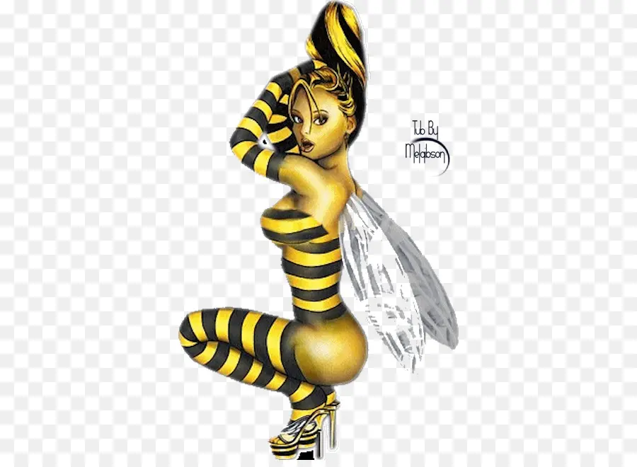 Femme Abeille，Abeille PNG