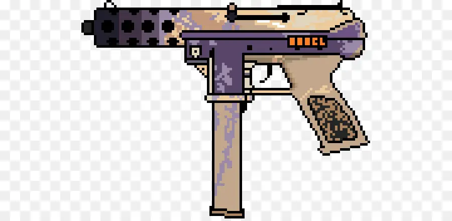 Pistolet à Pixels，Arme à Feu PNG