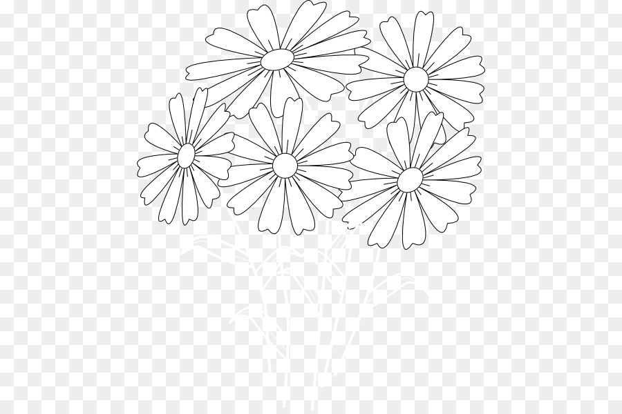 Livre De Coloriage，Fleur PNG