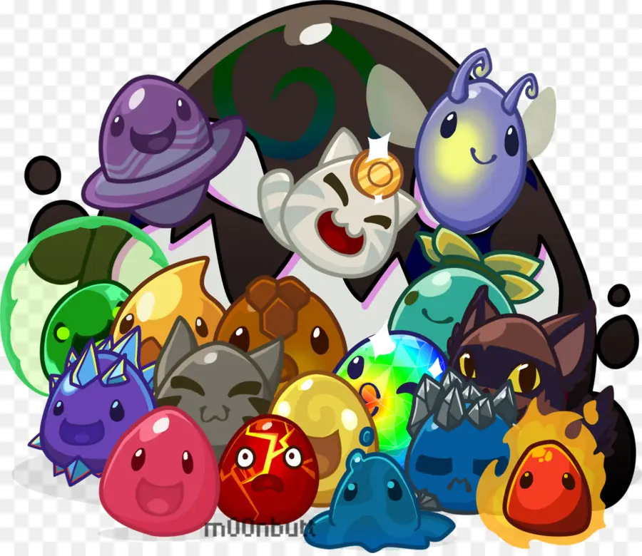 Personnages Mignons De Slime，Vase PNG