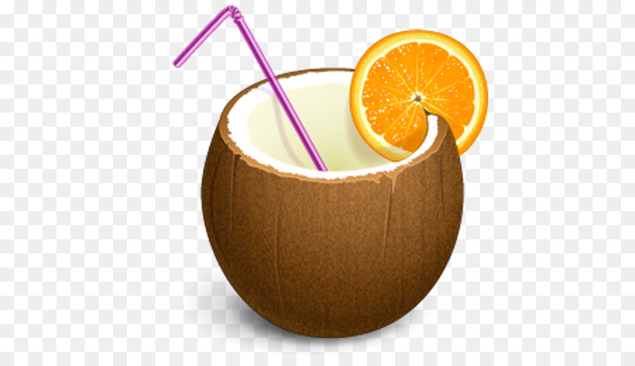 Boisson à La Noix De Coco，Paille PNG