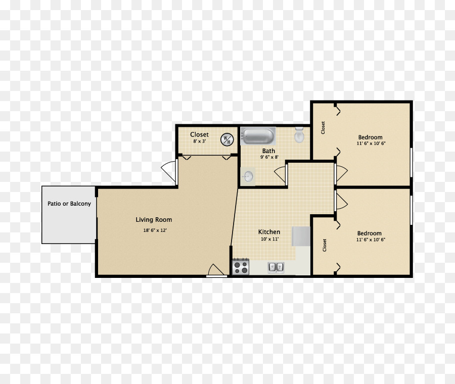 Greenbriar Appartements，Plan D étage PNG