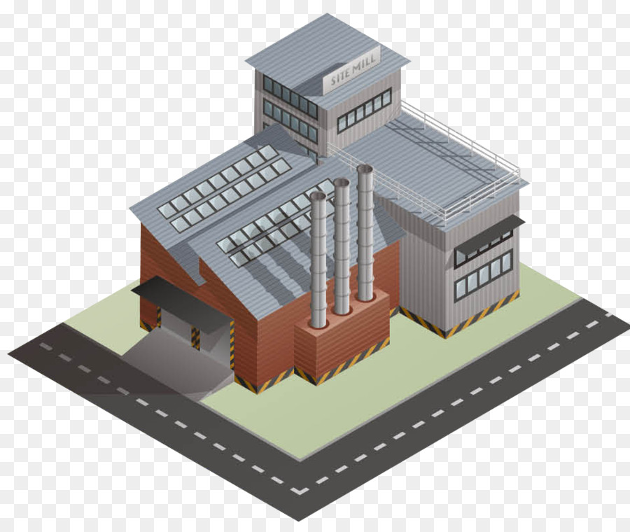 Bâtiment D'usine，Industriel PNG