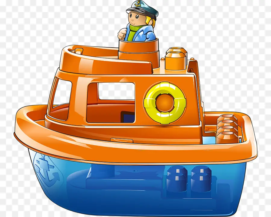 Bateau Jouet Orange，Capitaine PNG