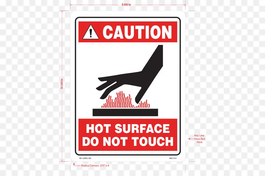 Attention Signe De Surface Chaude，Avertissement PNG