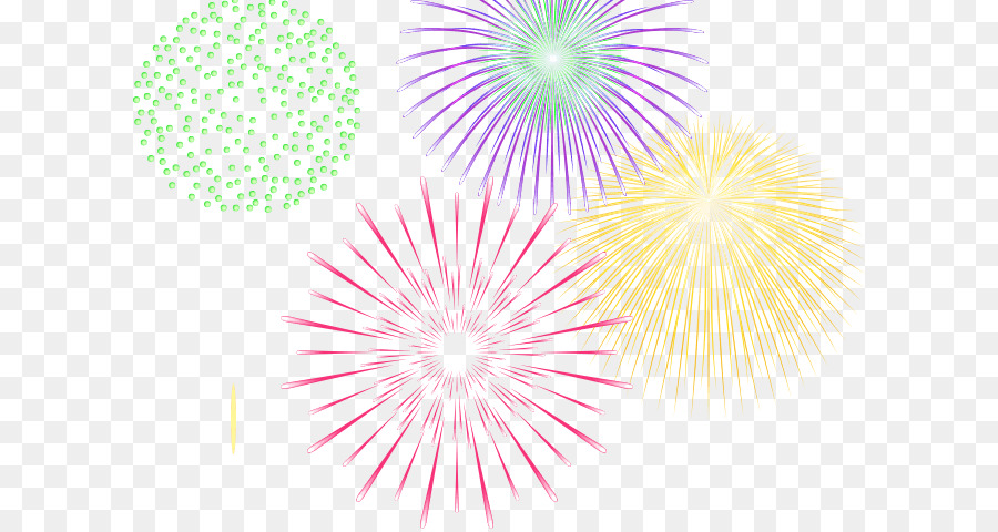 Feux D'artifice，Coloré PNG