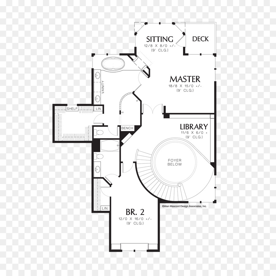 Plan D étage，Maison PNG