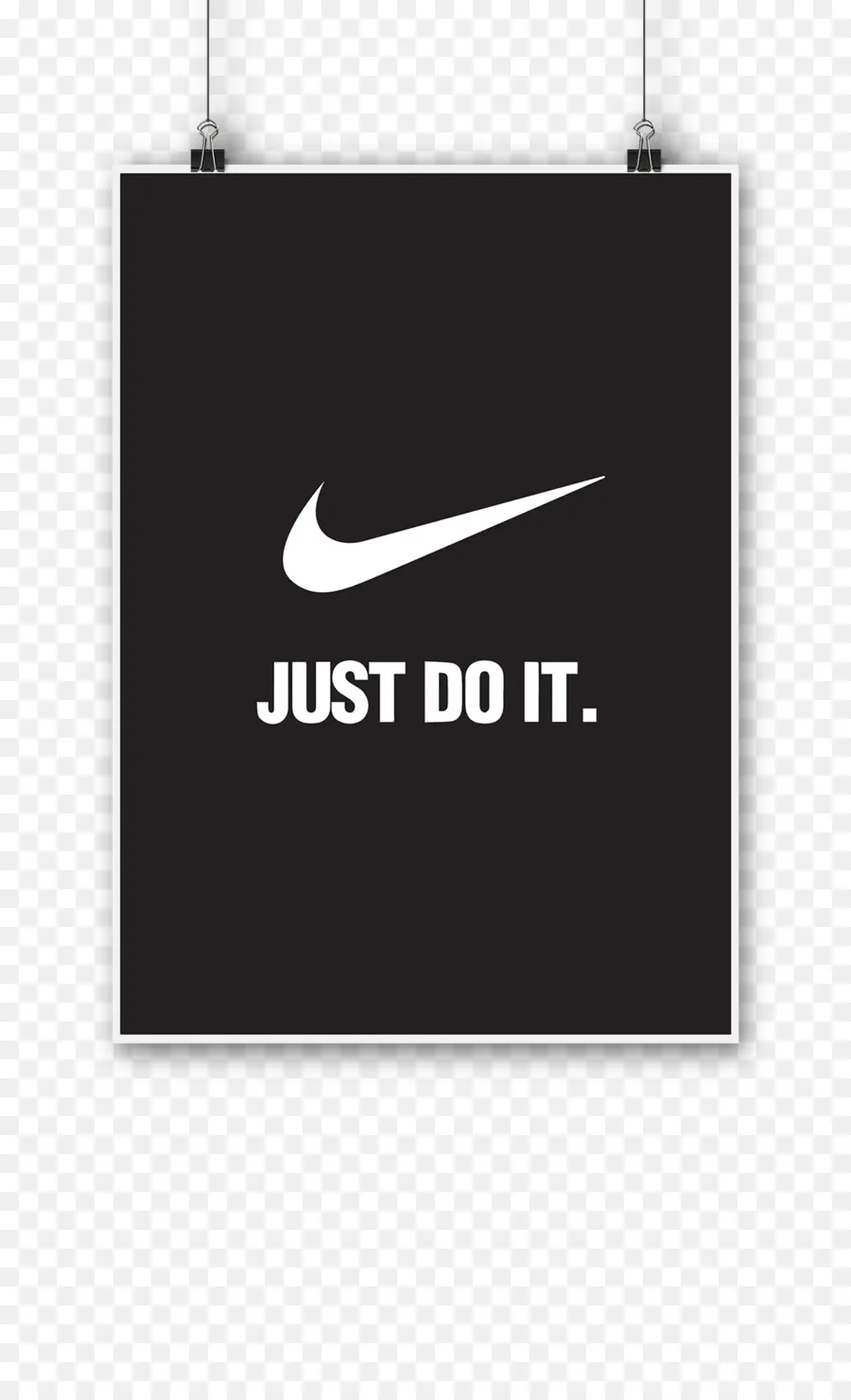 Affiche Nike Just Do It，Slogan PNG