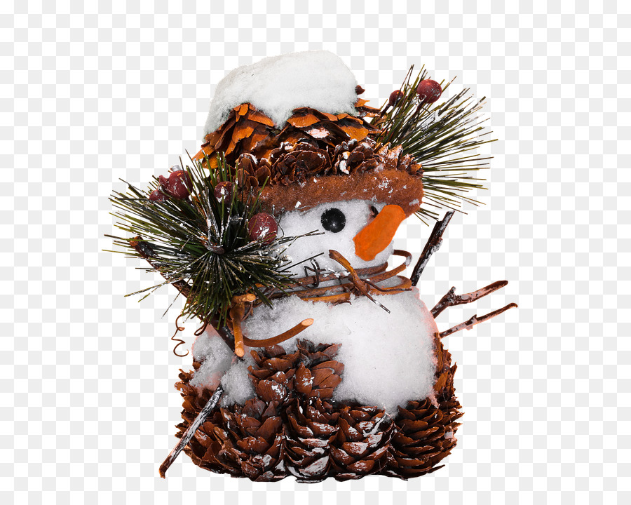 Bonhomme De Neige Pomme De Pin，Bonhomme De Neige PNG