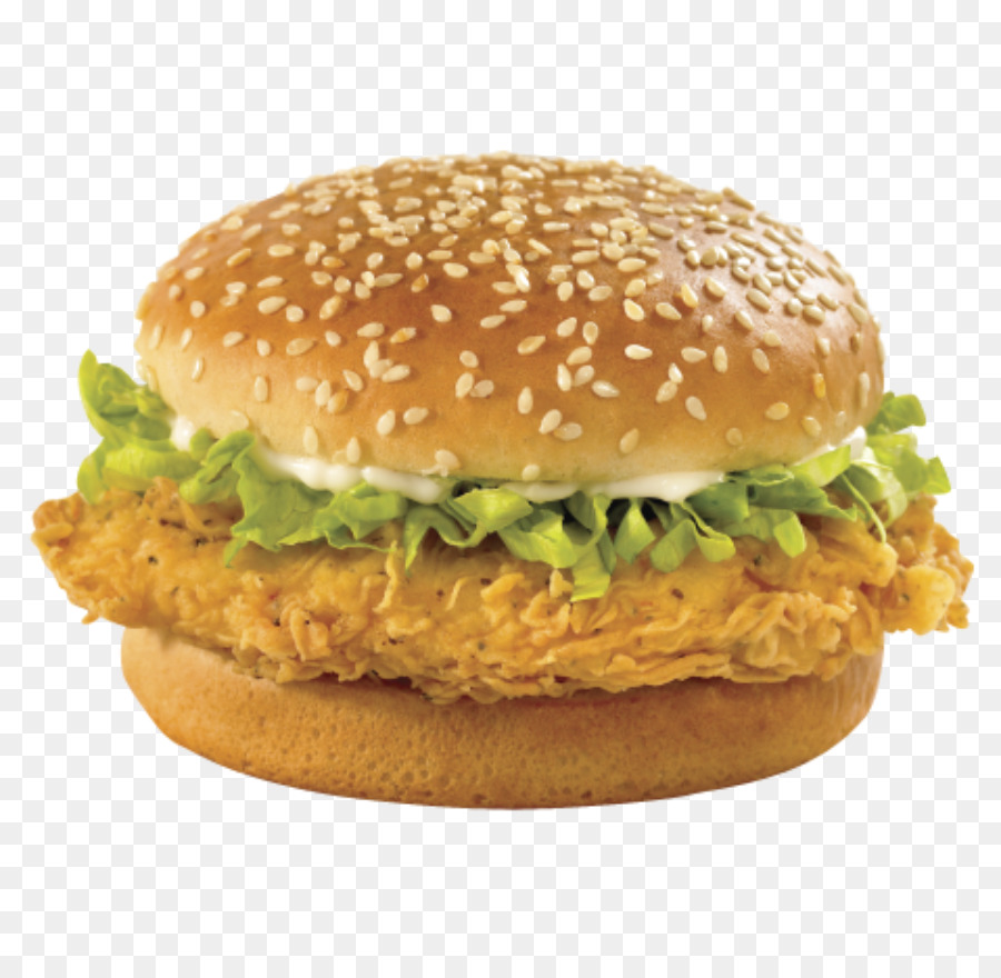 Burger Au Poulet，Sandwich PNG