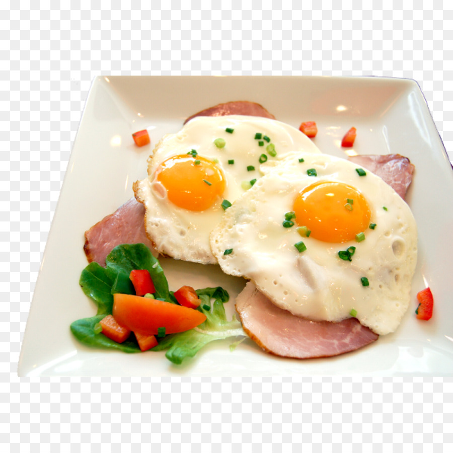 Oeufs Au Plat，Jambon PNG