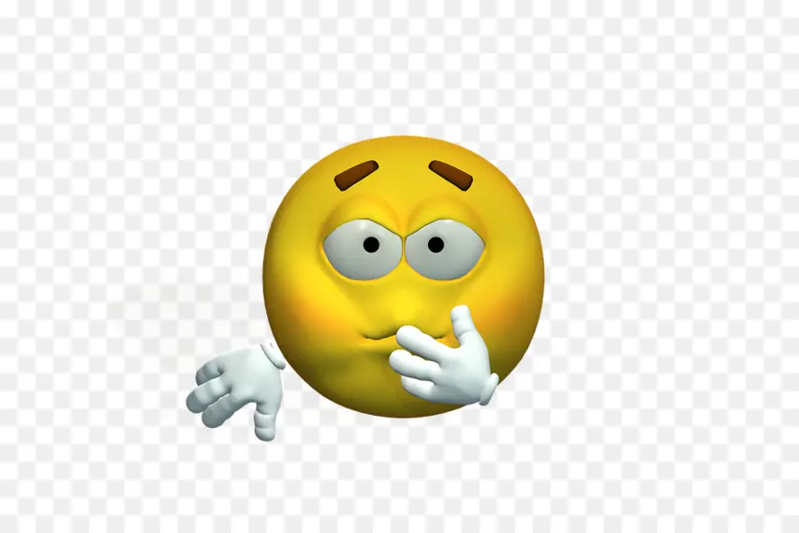 Emoji Pensant，Affronter PNG