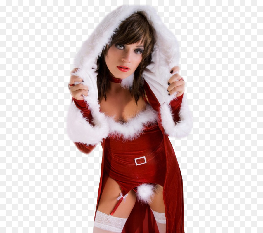 Le Père Noël，Vêtements En Fourrure PNG