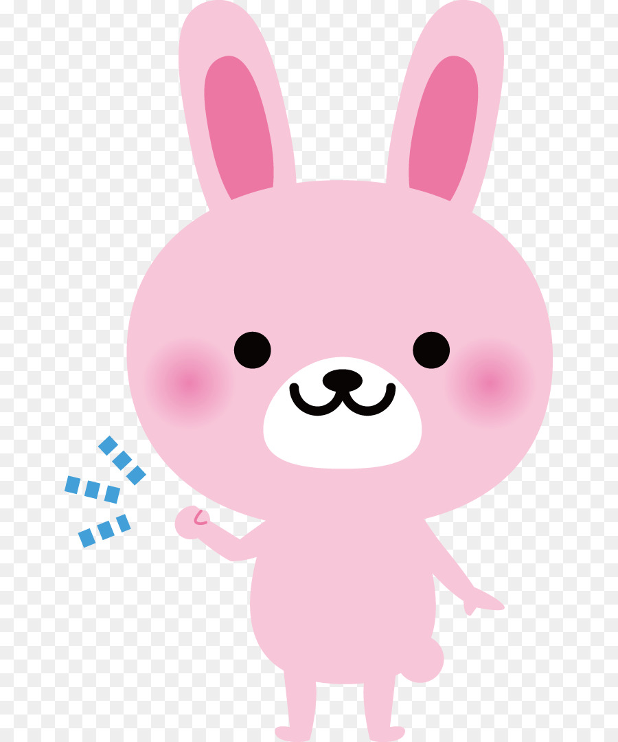 Lapin Rose，Dessin Animé PNG