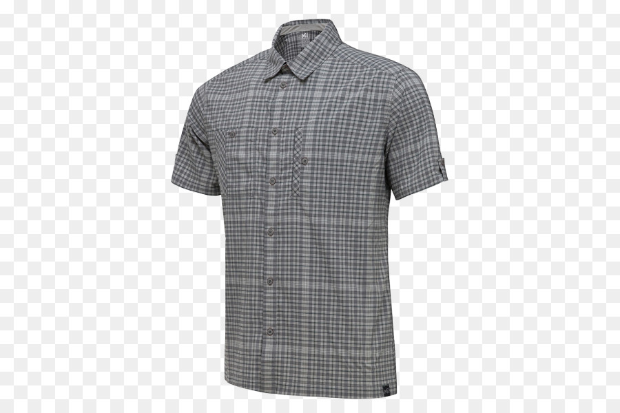 Chemise à Carreaux，Manches Courtes PNG