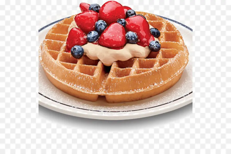 Gaufre Aux Baies，Petit Déjeuner PNG