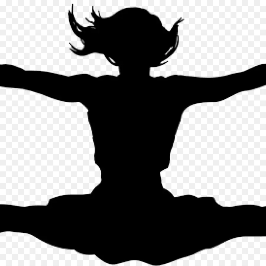 Saut Silhouette，Danse PNG