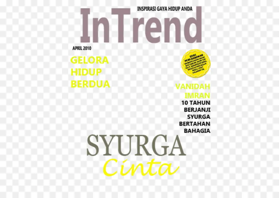 Magazine Intrend，Couverture PNG