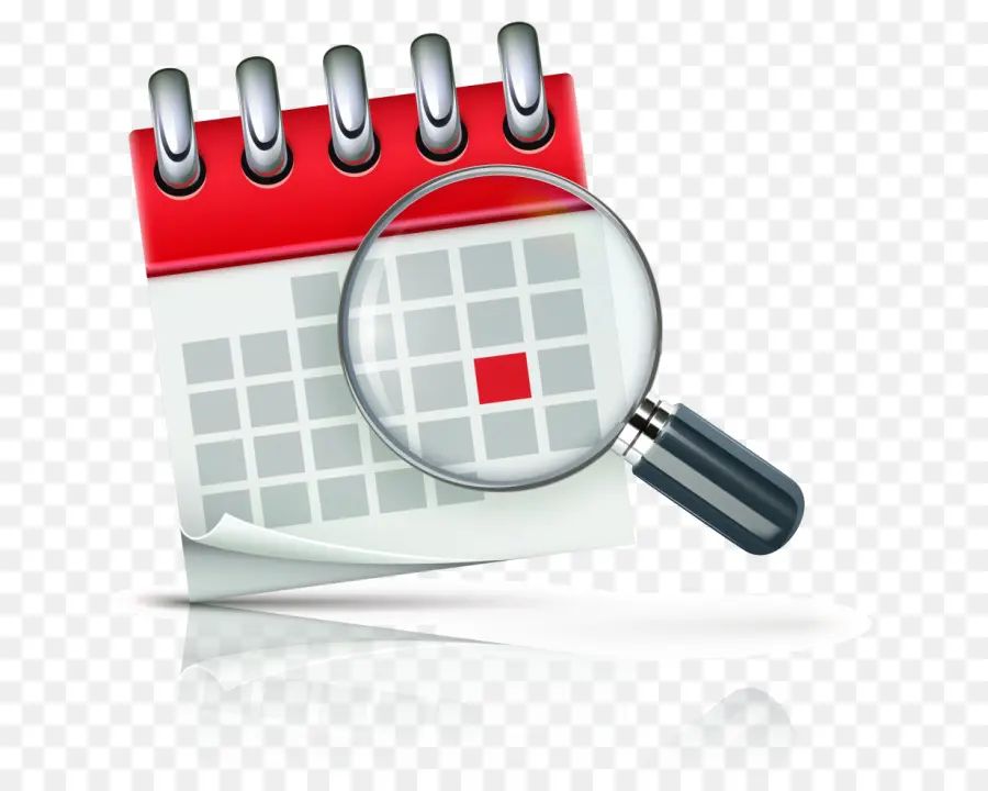 Calendrier，Loupe PNG