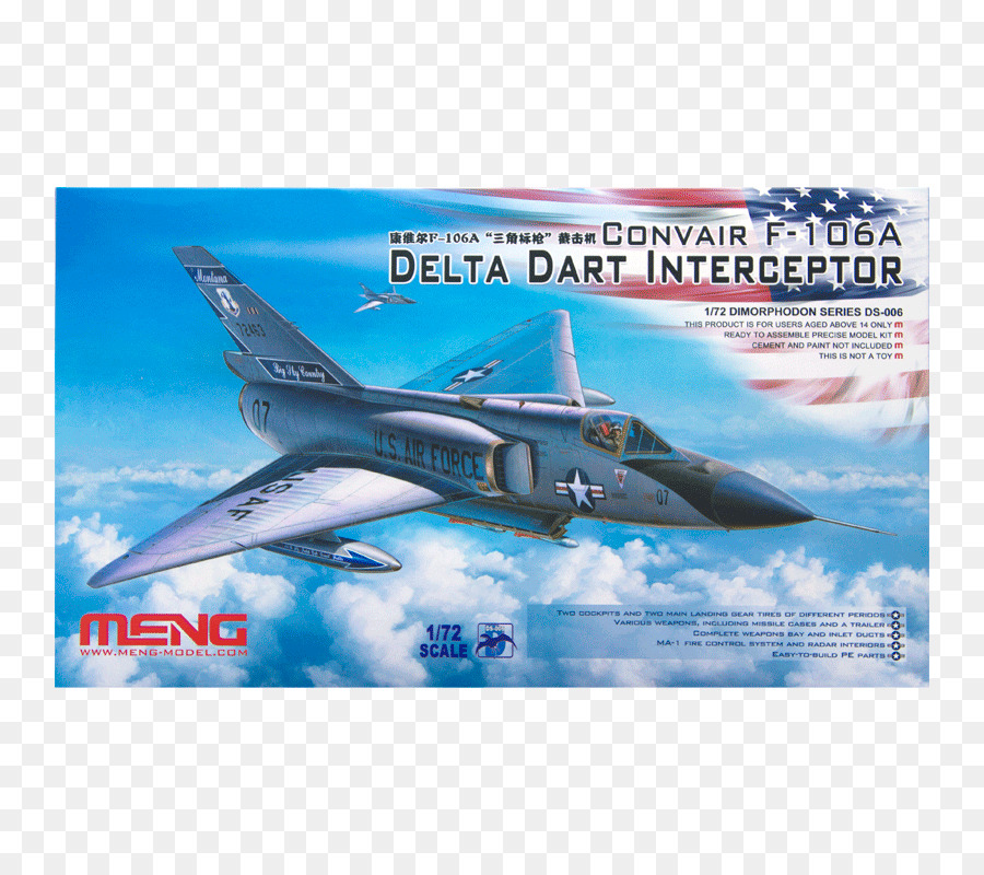 Convair F106 Delta Dart，F106a PNG