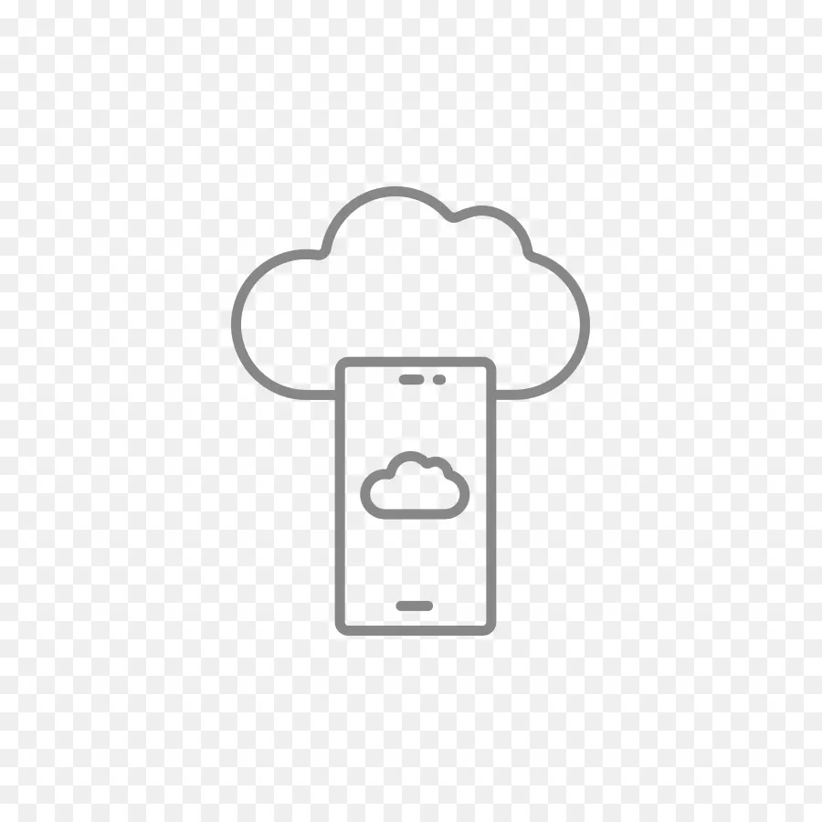 Icône Cloud Et Smartphone，Nuage PNG