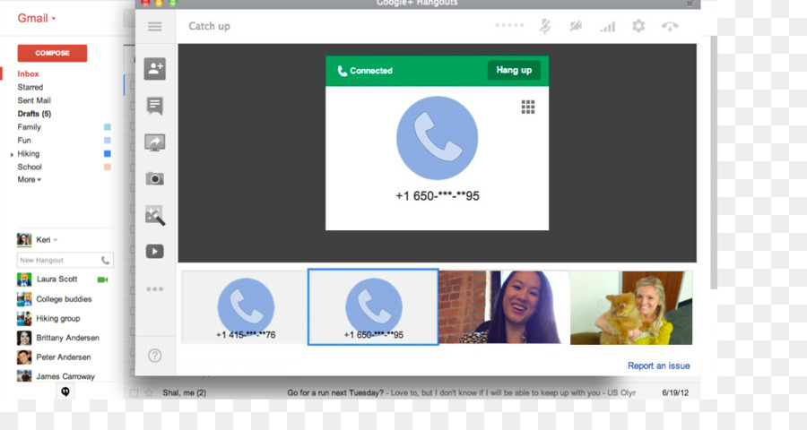 Hangouts Google，Appel Téléphonique PNG