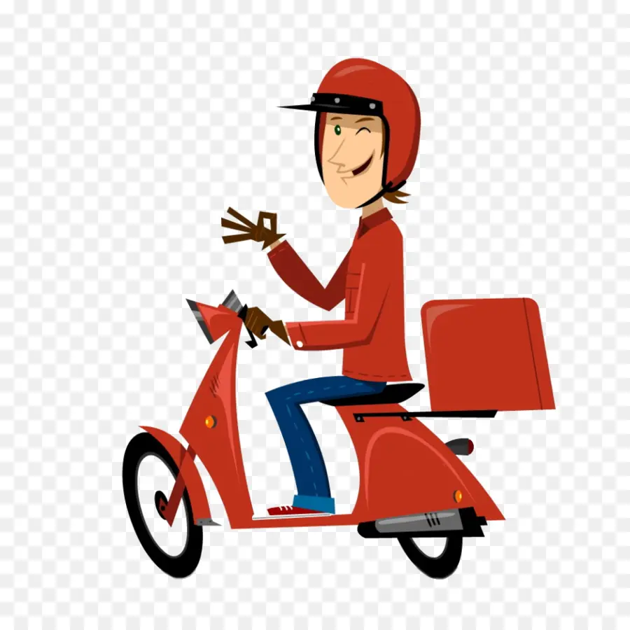 Livreur En Scooter，Scooter PNG