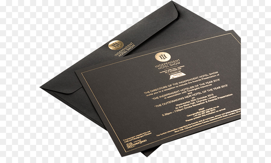 Carte D'invitation Noire，Enveloppe PNG