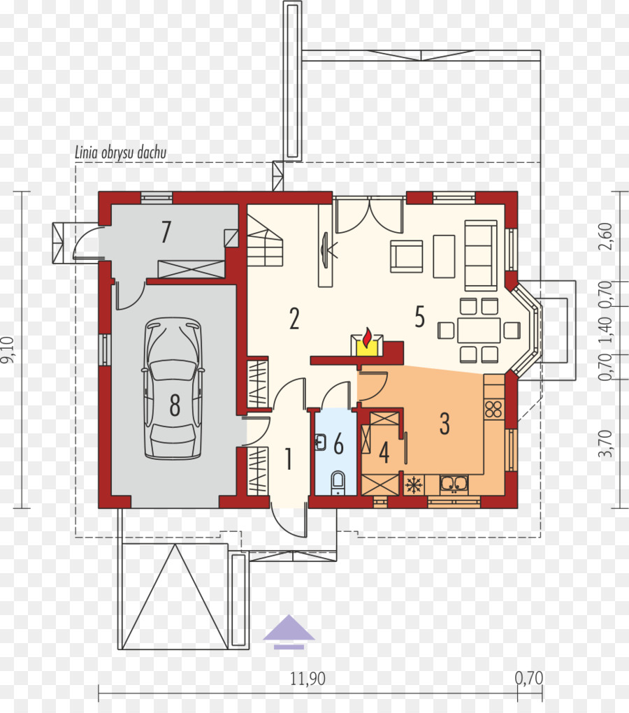 Plan D'étage De La Maison，Plan PNG