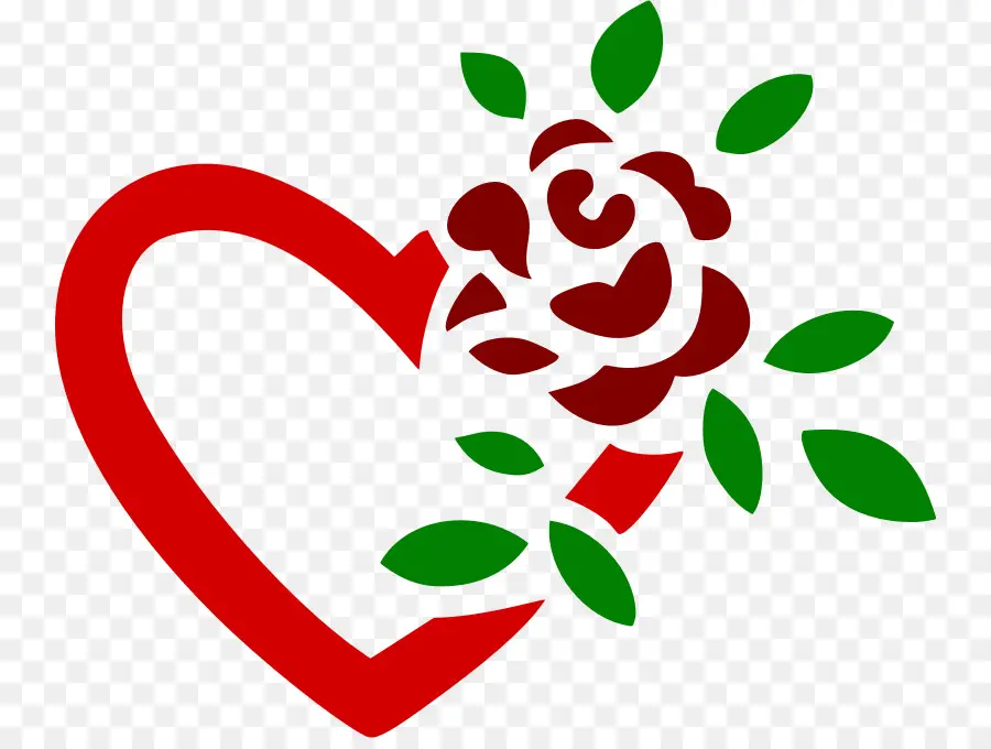 Noir Rose，Coeur PNG